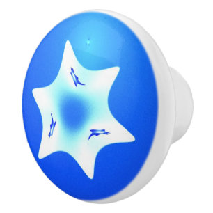 Pomo De Cerámica Magen Lavan (Estrella Blanca)