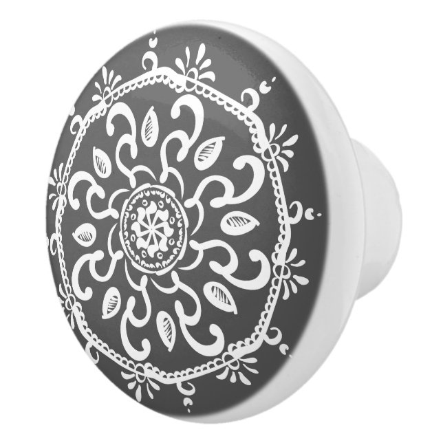 Pomo De Cerámica Manatee Mandala (Derecha)