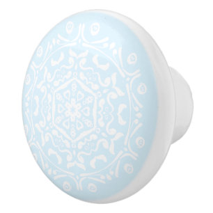 Pomo De Cerámica Mandala ártica