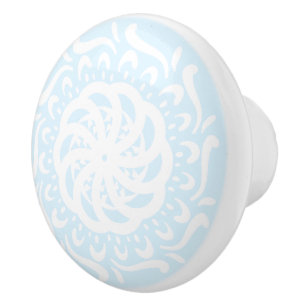 Pomo De Cerámica Mandala ártica