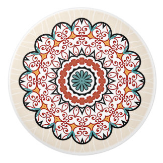 Pomo De Cerámica Mandala bonita