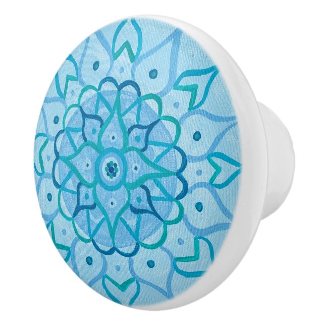 Pomo De Cerámica Mandala Knob (Derecha)