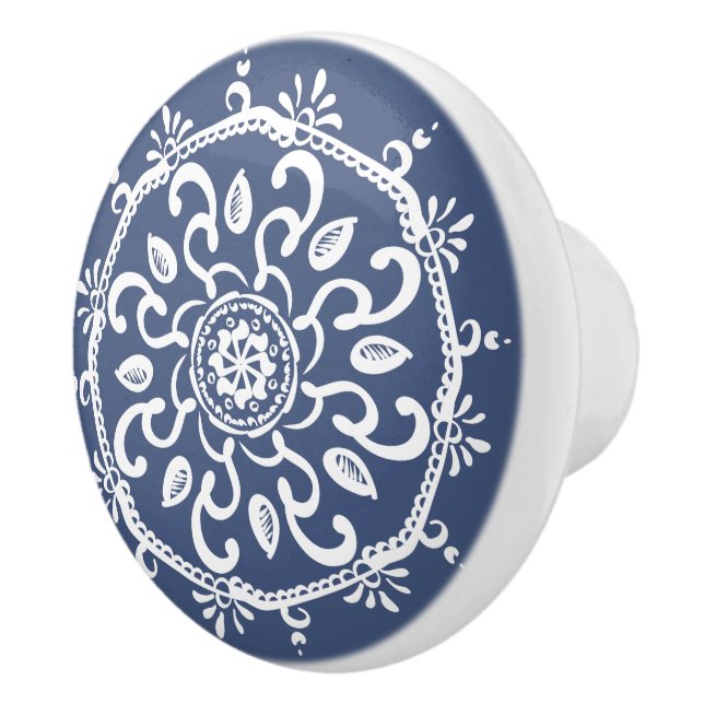 Pomo De Cerámica Mandala nocturna (Derecha)