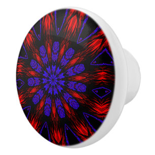 Pomo De Cerámica Mandala Suroeste Hippie Boho Moda Bohemias