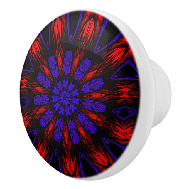 Pomo De Cerámica Mandala Suroeste Hippie Boho Moda Bohemias (Derecha)