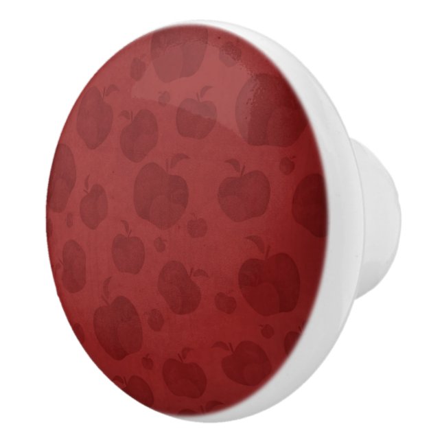 Pomo De Cerámica Manzanas rojas (Derecha)