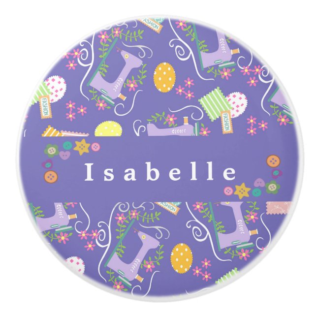 Pomo De Cerámica Máquina de mascar amor púrpura (Anverso)