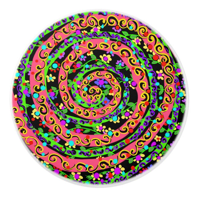 Pomo De Cerámica Mardi Gras (Anverso)