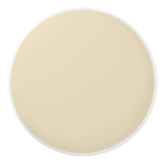 Pomo De Cerámica Marfil Beige (Anverso)