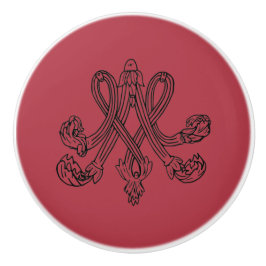 Pomo De Cerámica Marie Antoinette – Monogramm – Monogram initial
