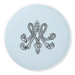 Pomo De Cerámica Marie Antoinette – Monogramm – Monogram initial