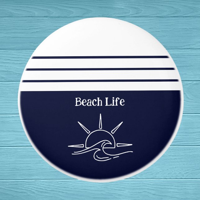 Pomo De Cerámica Marina Náutica Casa de Playa Azul Mar (Subido por el creador)