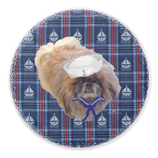 Pomo De Cerámica Marinero Pekinés (Anverso)