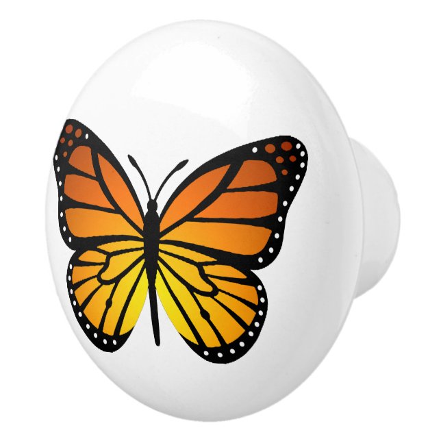 Pomo De Cerámica Mariposa (Derecha)