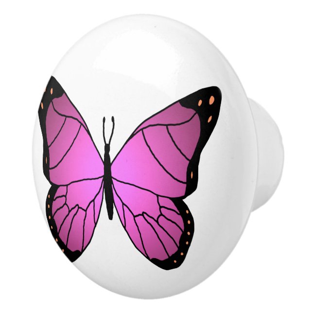 Pomo De Cerámica Mariposa (Derecha)