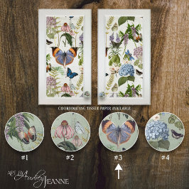 Pomo De Cerámica Mariposa Botánica Floral Vintage Sabor 3