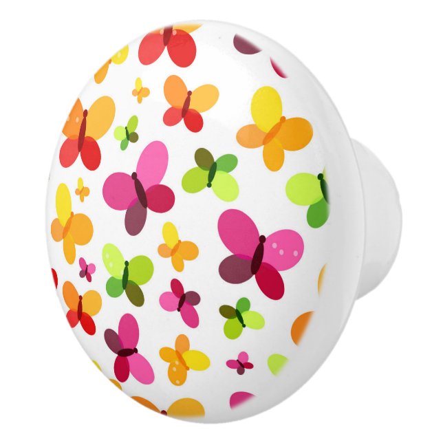 Pomo De Cerámica Mariposa cerámica Knob (Derecha)