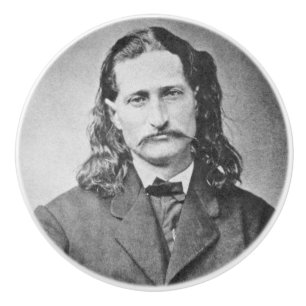 Pomo De Cerámica Mariscal Wild Bill Hickok pistolero del viejo oest