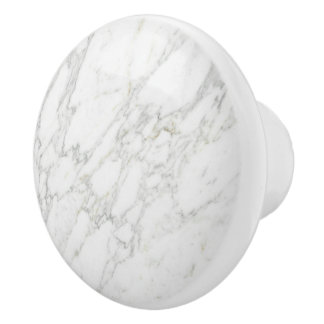 Pomo De Cerámica Mármol de Oro Blanco Estilo de Lujo Minimalista El