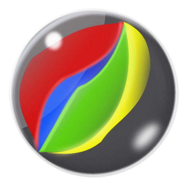 Pomo De Cerámica Mármol de vidrio (Anverso)