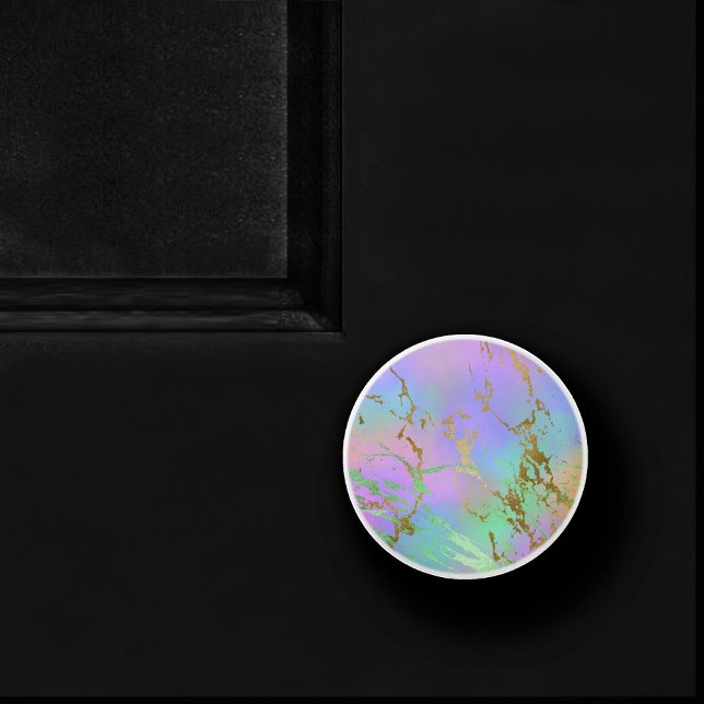 Pomo De Cerámica Mármol del Milenio | Jugador Pastel Arcoiris Ombre (Subido por el creador)