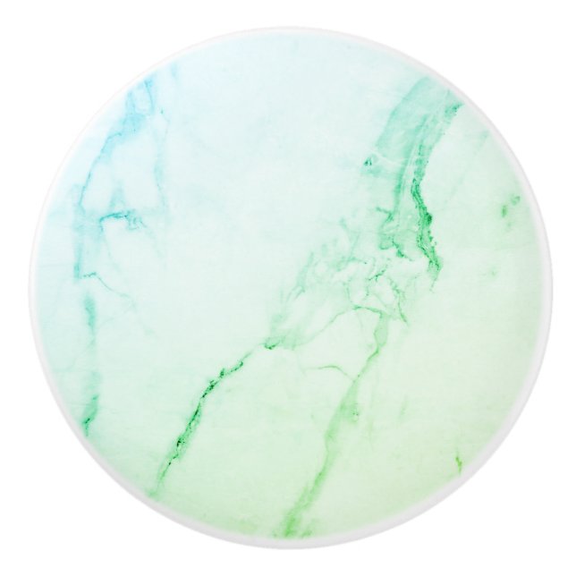 Pomo De Cerámica Mármol verde personalizado (Anverso)