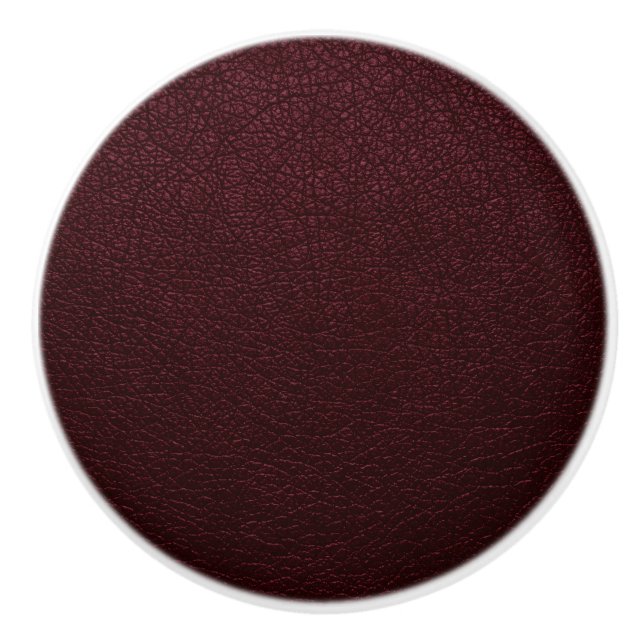 Pomo De Cerámica Maroon Leather (Anverso)
