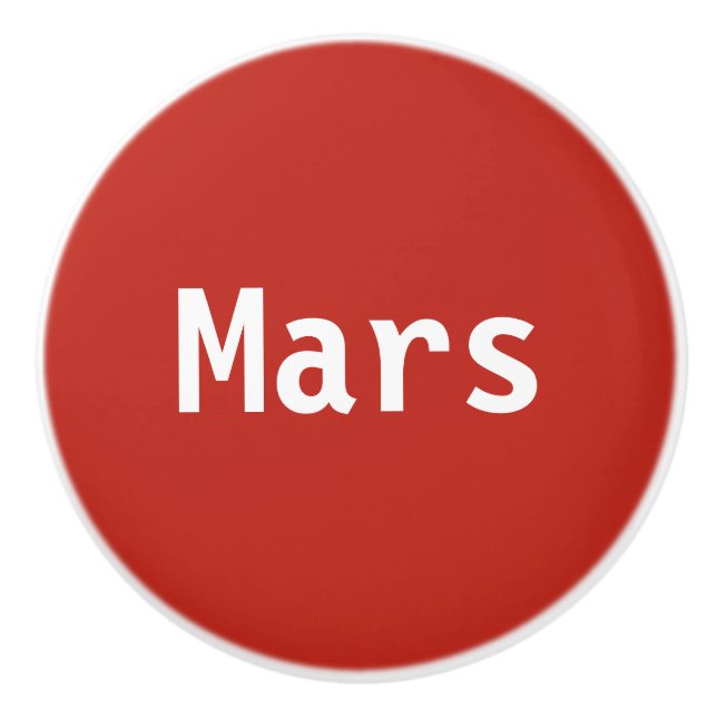 Pomo De Cerámica Mars Ceramic Knob (Anverso)