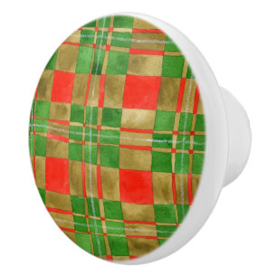 Pomo De Cerámica Masa cerámica MAC GREGOR TARTAN