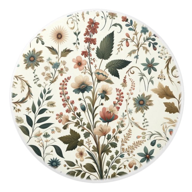 Pomo De Cerámica Meadow Melody (Anverso)