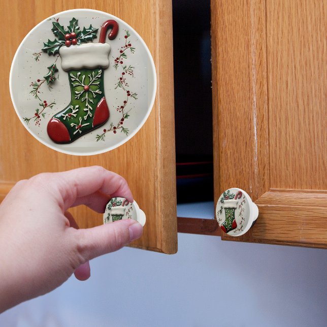 Pomo De Cerámica Media de Navidad (Subido por el creador)