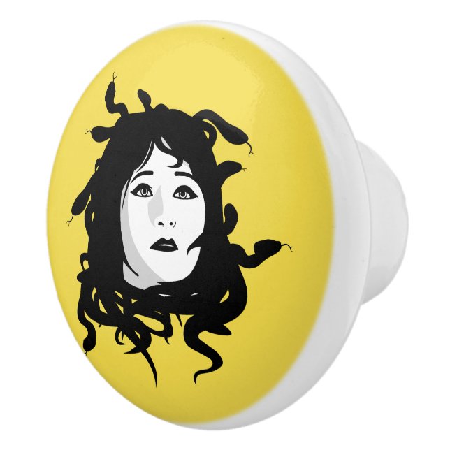 Pomo De Cerámica Medusa (Derecha)