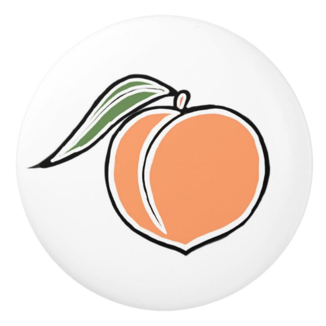 Pomo De Cerámica Melocotón (Anverso)