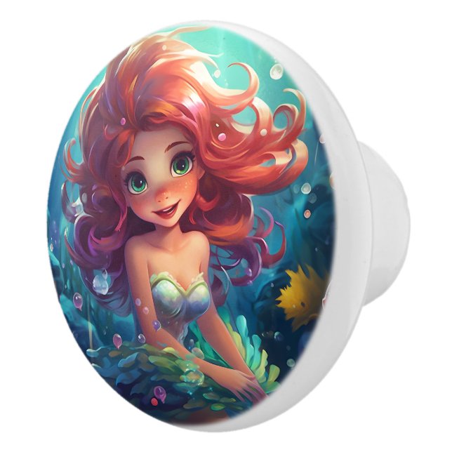 Pomo De Cerámica Mermaid (Derecha)