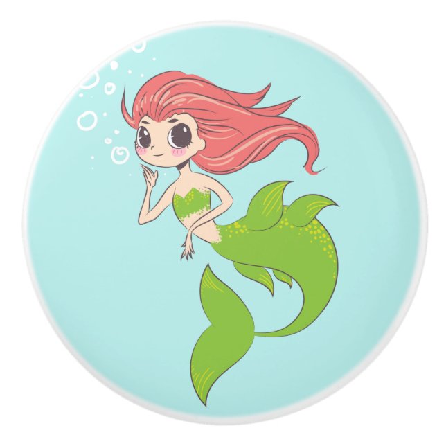 Pomo De Cerámica Mermaid (Anverso)