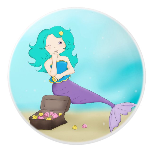 Pomo De Cerámica Mermaid (Anverso)
