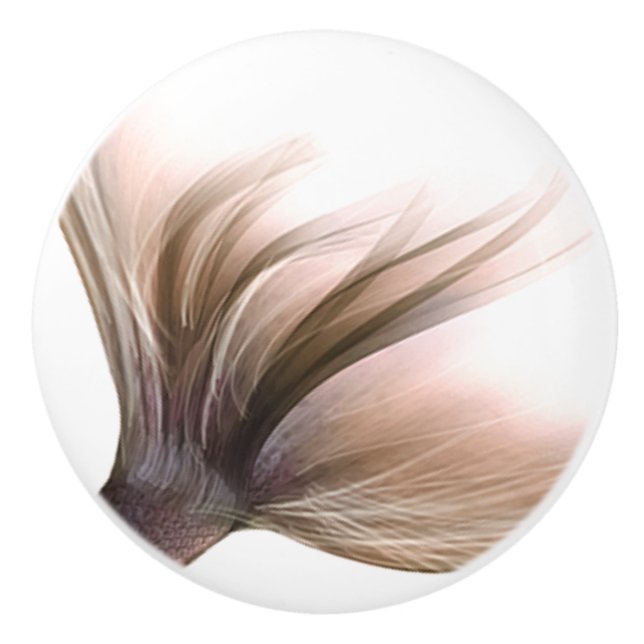 Pomo De Cerámica Mermaid Tail Posh | Dusty Terracotta Peach Luster (Anverso)