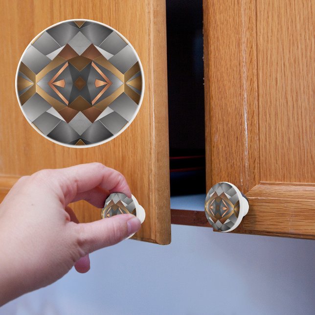 Pomo De Cerámica Metálico moderno (Subido por el creador)