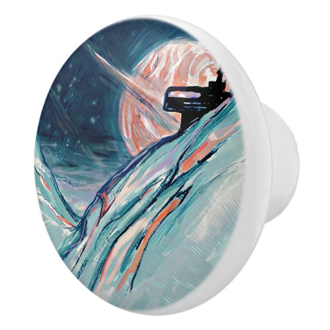 Pomo De Cerámica Mi futuro hogar en el arte espacial (Derecha)