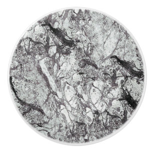 Pomo De Cerámica Mirada de mármol gris