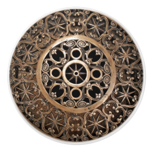 Pomo De Cerámica Misterioso del antiguo metalizado bronce del Vatic
