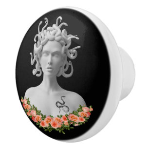 Pomo De Cerámica Mitología griega de Medusa Gorgon