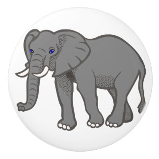 Pomo De Cerámica Mobiliario elefante de cerámica tableros de mandos