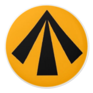 Pomo De Cerámica MOD Arrow