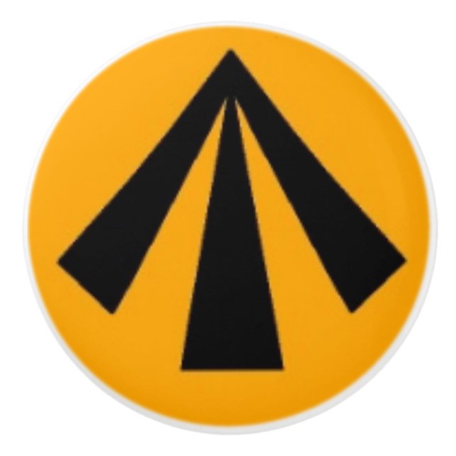 Pomo De Cerámica MOD Arrow  (Anverso)