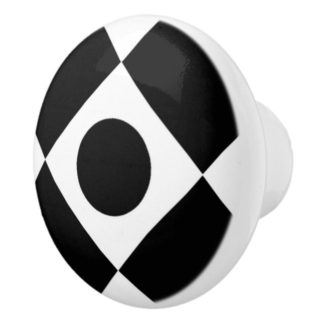 Pomo De Cerámica Mod Retro 60's Black (Derecha)