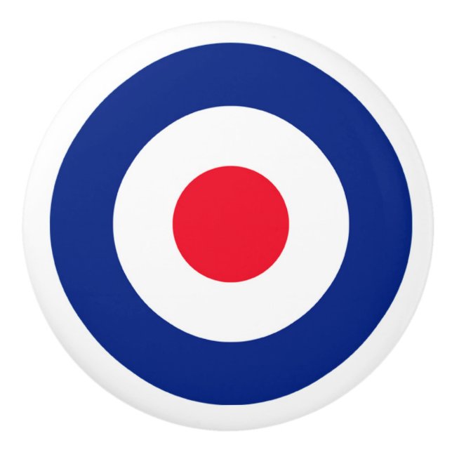 Pomo De Cerámica Mod Roundel Target (Anverso)