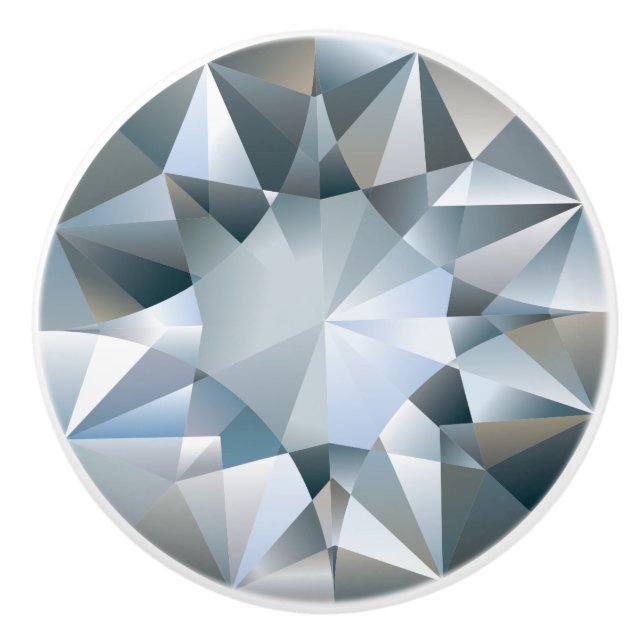 Pomo De Cerámica Moda de joyas de Diamond Bling Glam (Anverso)