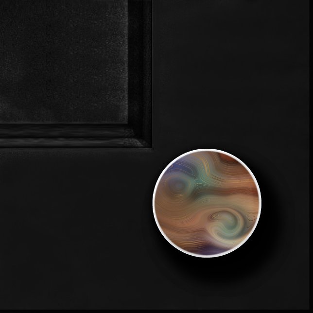 Pomo De Cerámica Moda Earthy Strata | Agante natural de piedra de c (Subido por el creador)