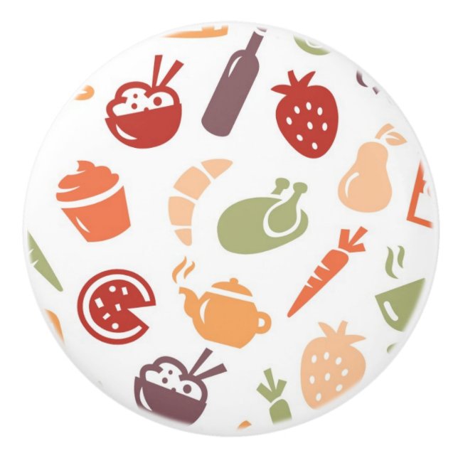 Pomo De Cerámica Modelo 2 de la comida (Anverso)